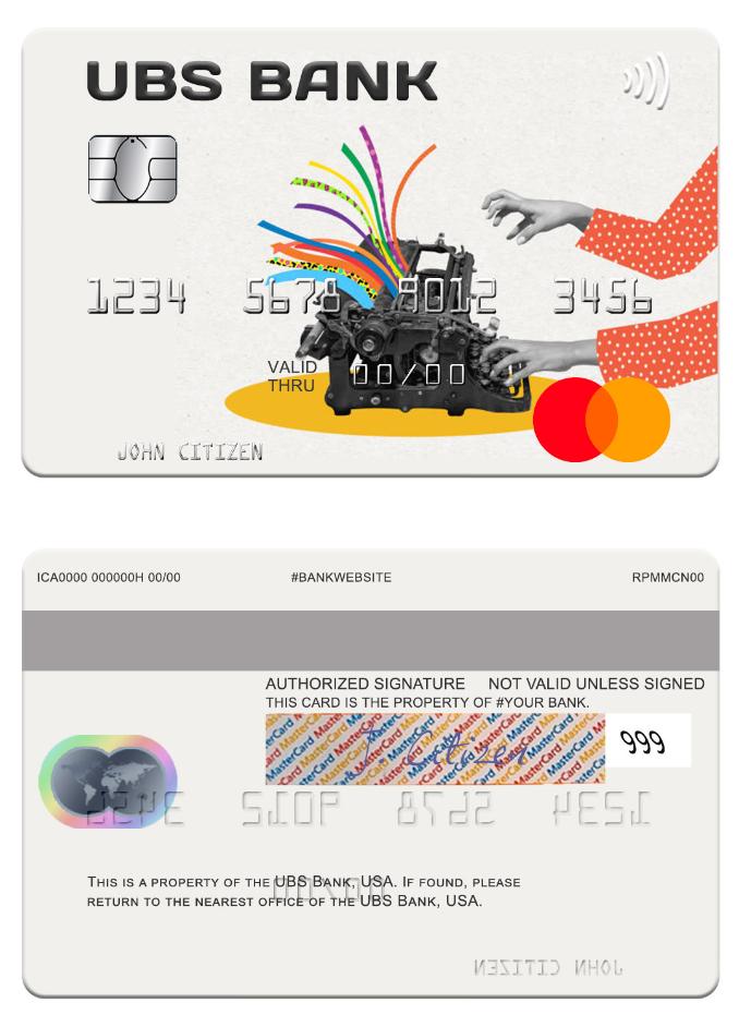 USA UBS Bank mastercard